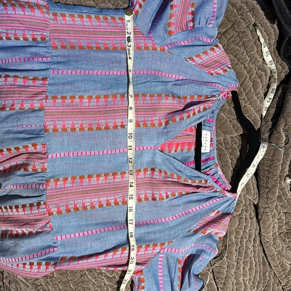 EUC Velvet by Graham & Spencer Blaize Striped Cotton Dress pink blue - Picture 11 of 11